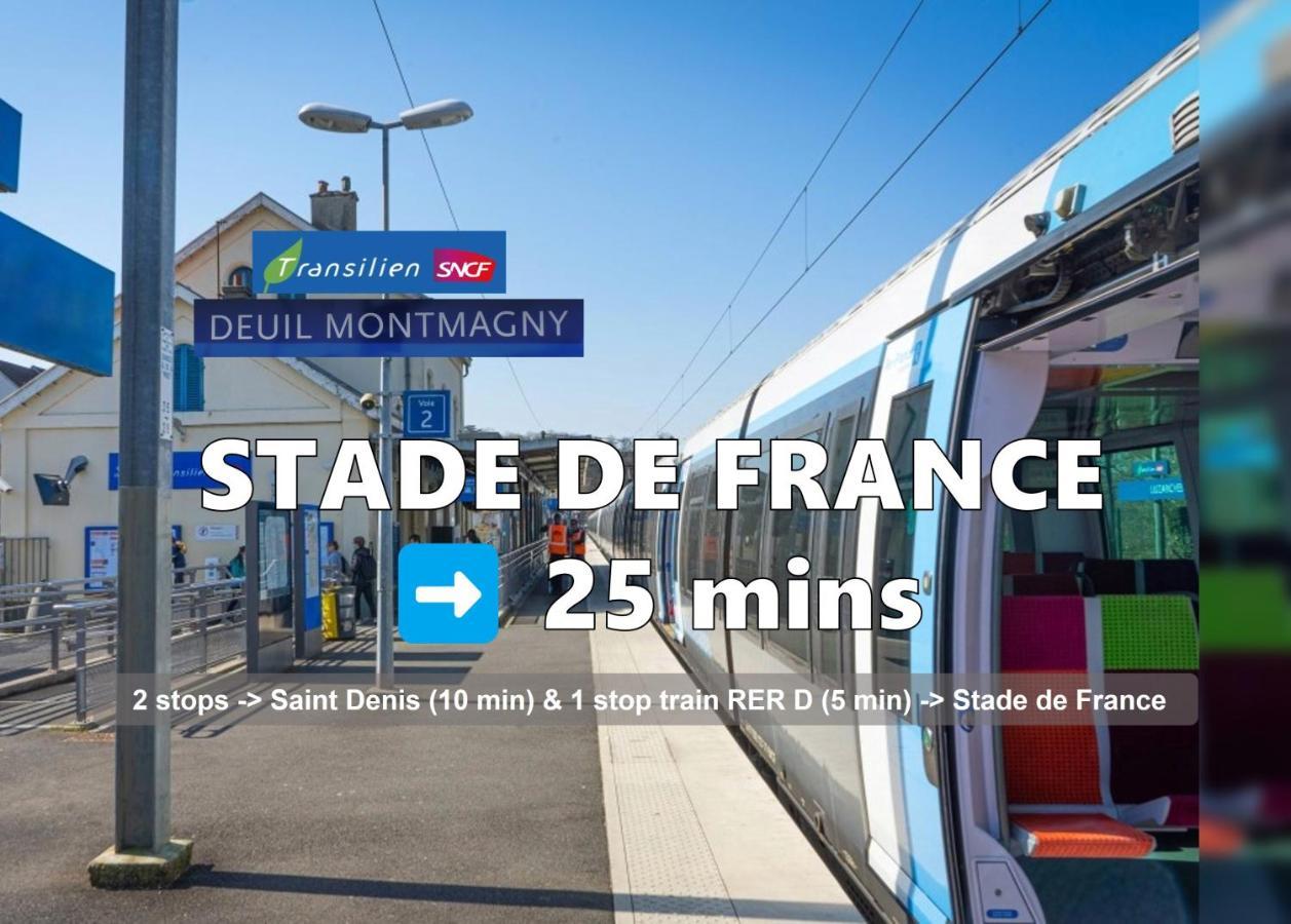 Room & Parking In Shared Appartment With Proprietor L 25 Mins From Paris Gare Du Nord, Cdg Airport & Stade De France Montmagny Exterior foto